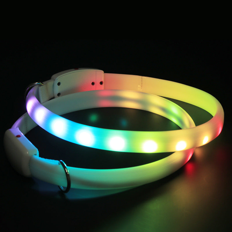 Rechargeable Collar Pet Supplies Luminous Leisure Dog Walking Leash