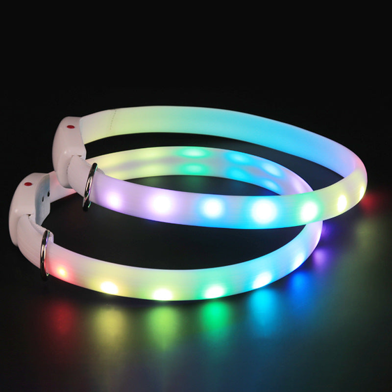 Rechargeable Collar Pet Supplies Luminous Leisure Dog Walking Leash