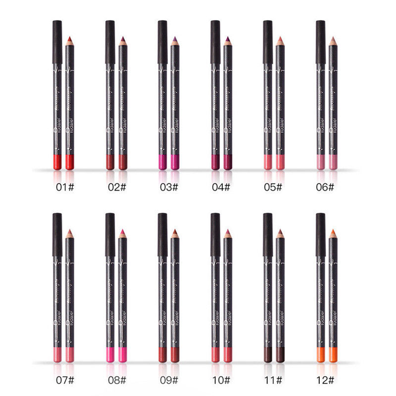 6 or 12Pcs/Set Waterproof Pencil Lipstick Set