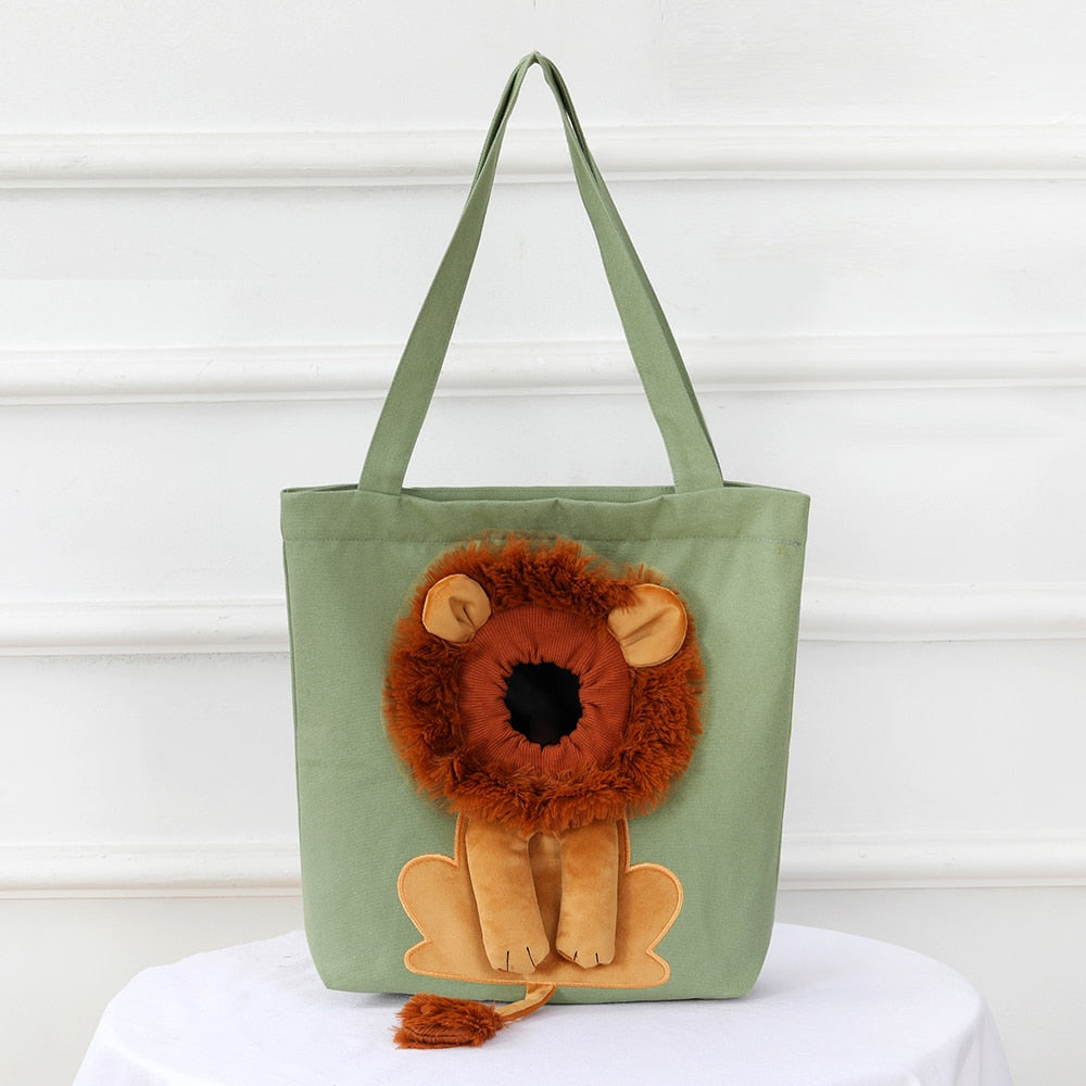 Soft Pet Carrier Lion Design